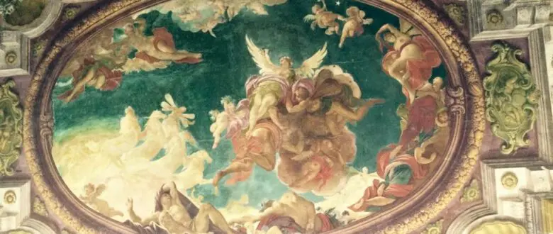 Soffitto della sala degli specchi